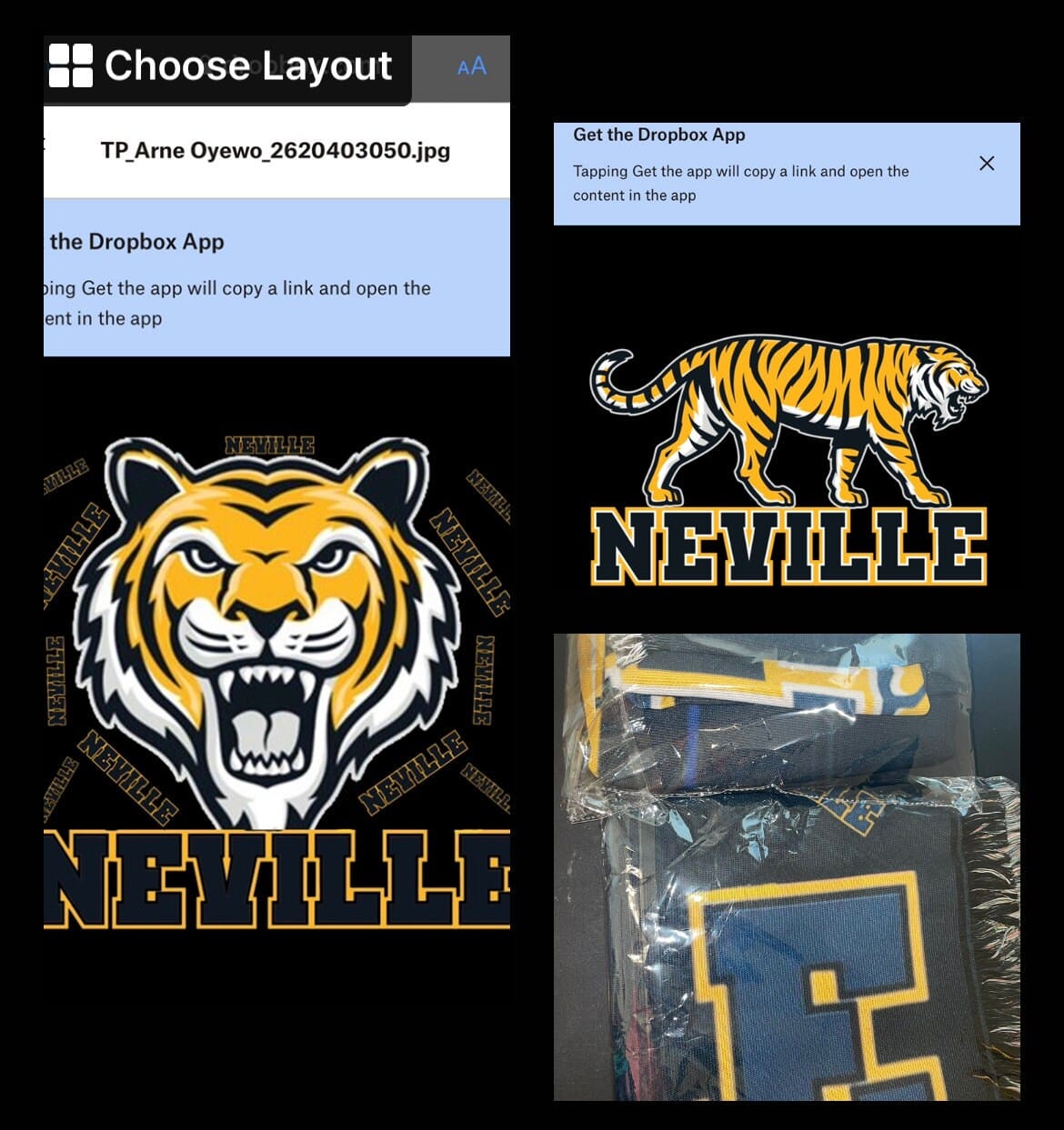 Customer photo review of Personalized Photo Woven Throw Blanket: Custom Letter Gift