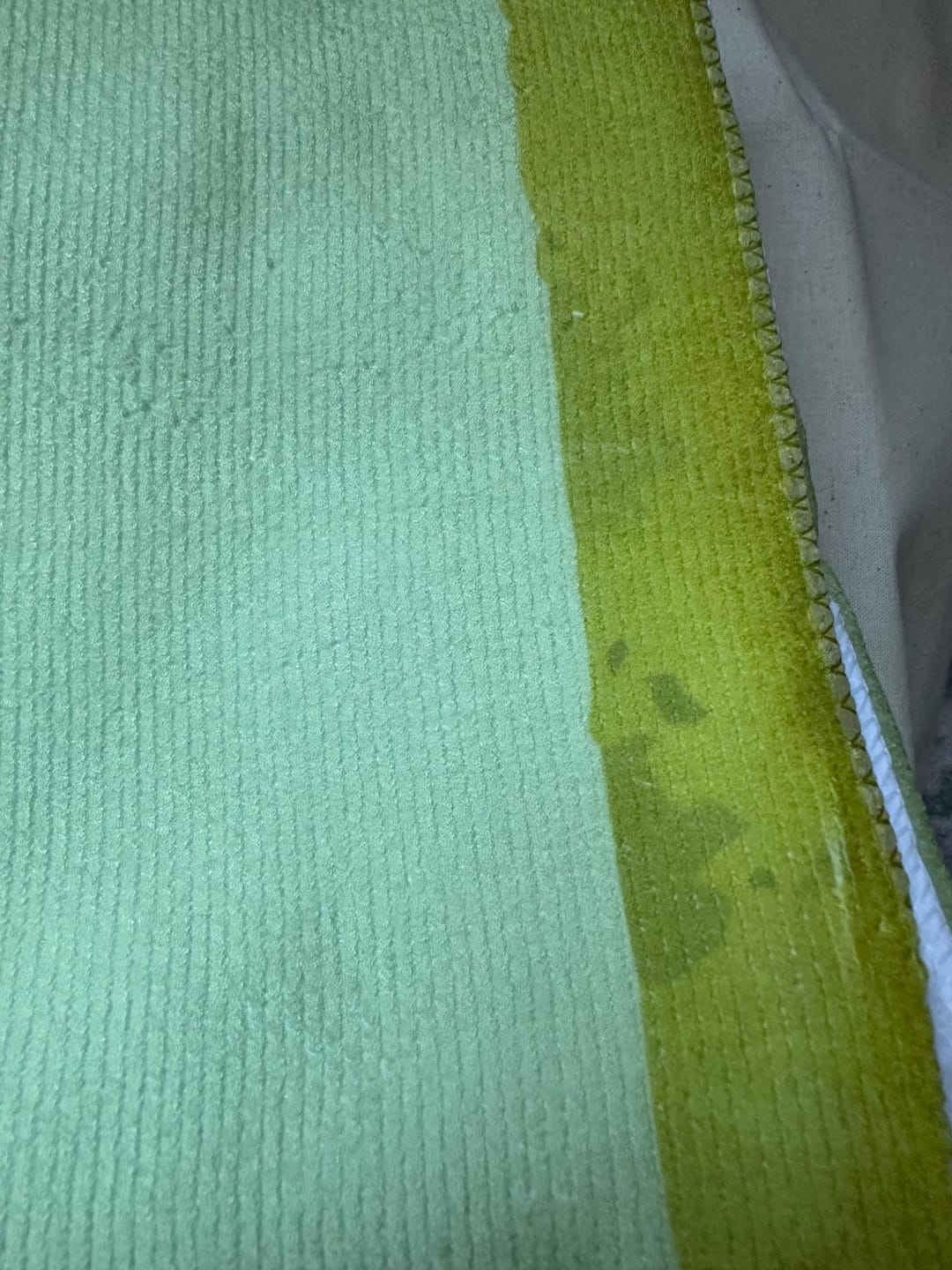 Customer photo review of Personalized Striped Beach Towel: Custom City Name, Quick-Dry Travel Towel