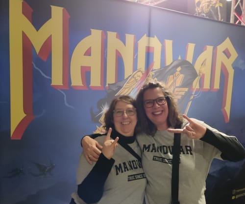 Customer photo review of Manowar T-Shirt True Since 1980 grey with logo