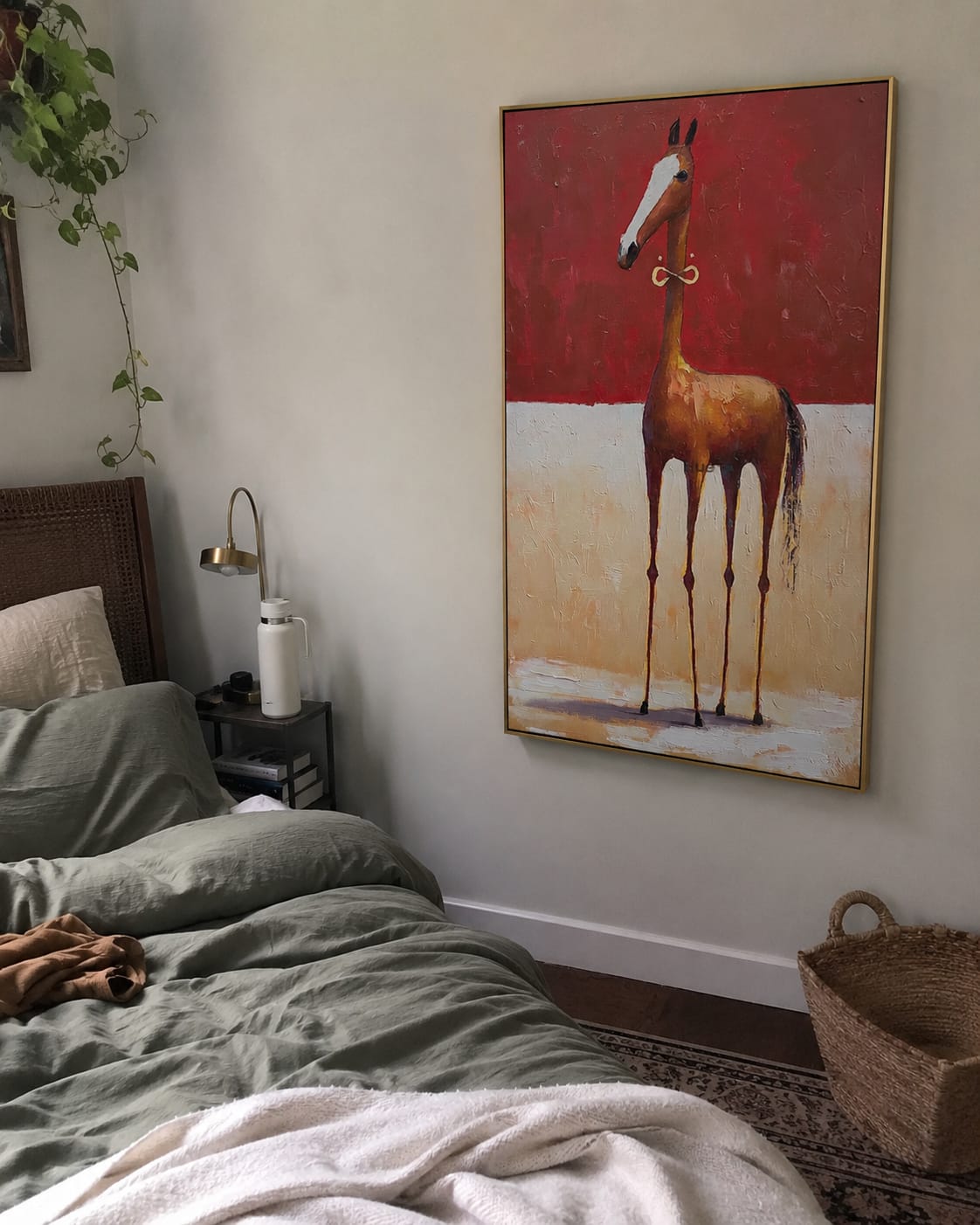 Customer photo review of Crimson Poise-Long Leg Horse Painting