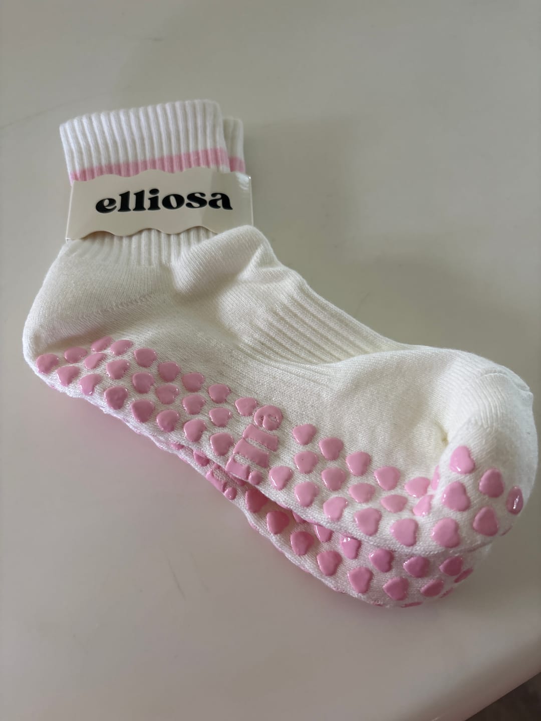 Customer photo review of Grip Stripes - Cream Cloud