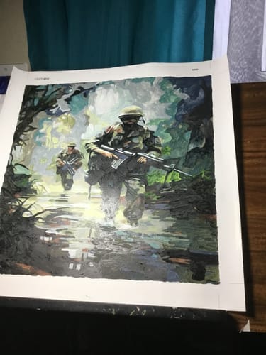 Customer photo review of Jungle Vanguard (Paint by Numbers)