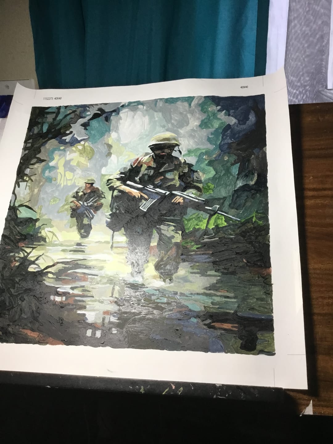 Customer photo review of Jungle Vanguard (Paint by Numbers)
