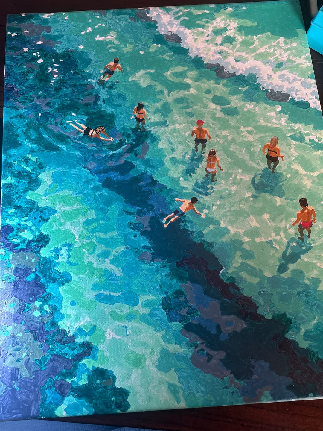 Customer photo review of Clear Waters | Paint by Number