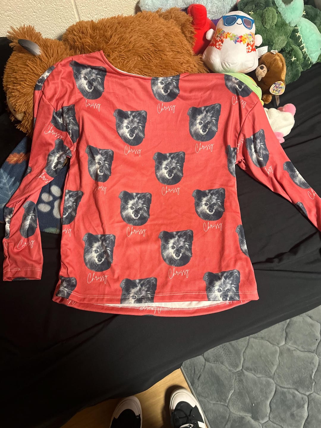 Customer photo review of Personalized Pet Photo Pajama, Custom Dog & Cat Portrait PJs, Family Matching Loungewear