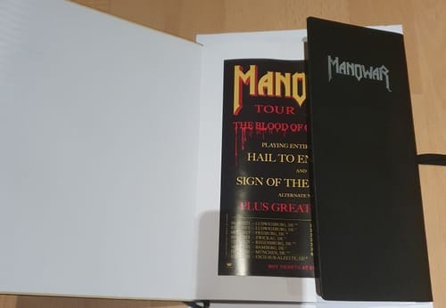 Customer photo review of MANOWAR Notebook With Logo