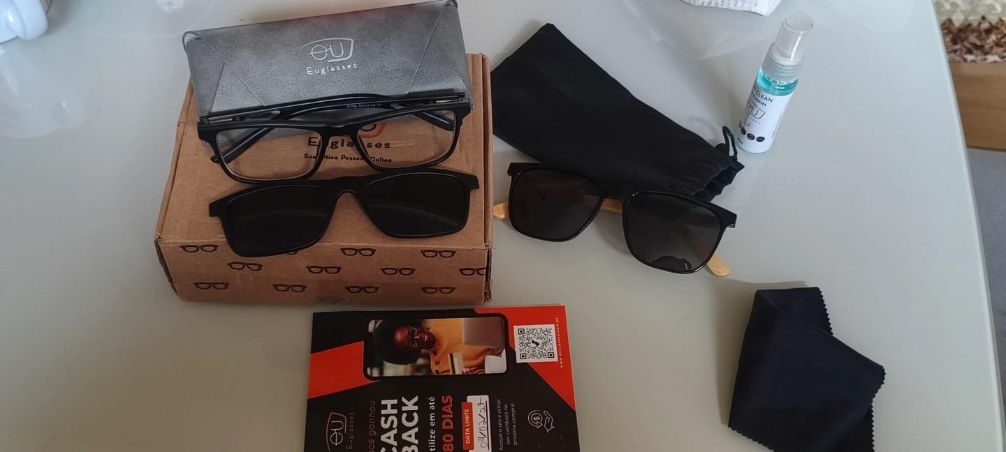 Customer photo review of Óculos Clip-on Akshan (1 Lente)