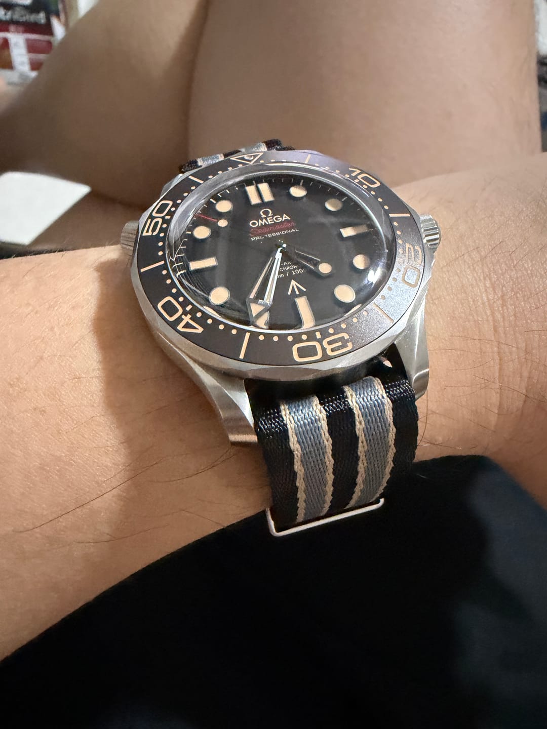 Customer photo review of NTTD Bond Premium Nylon Watch Strap