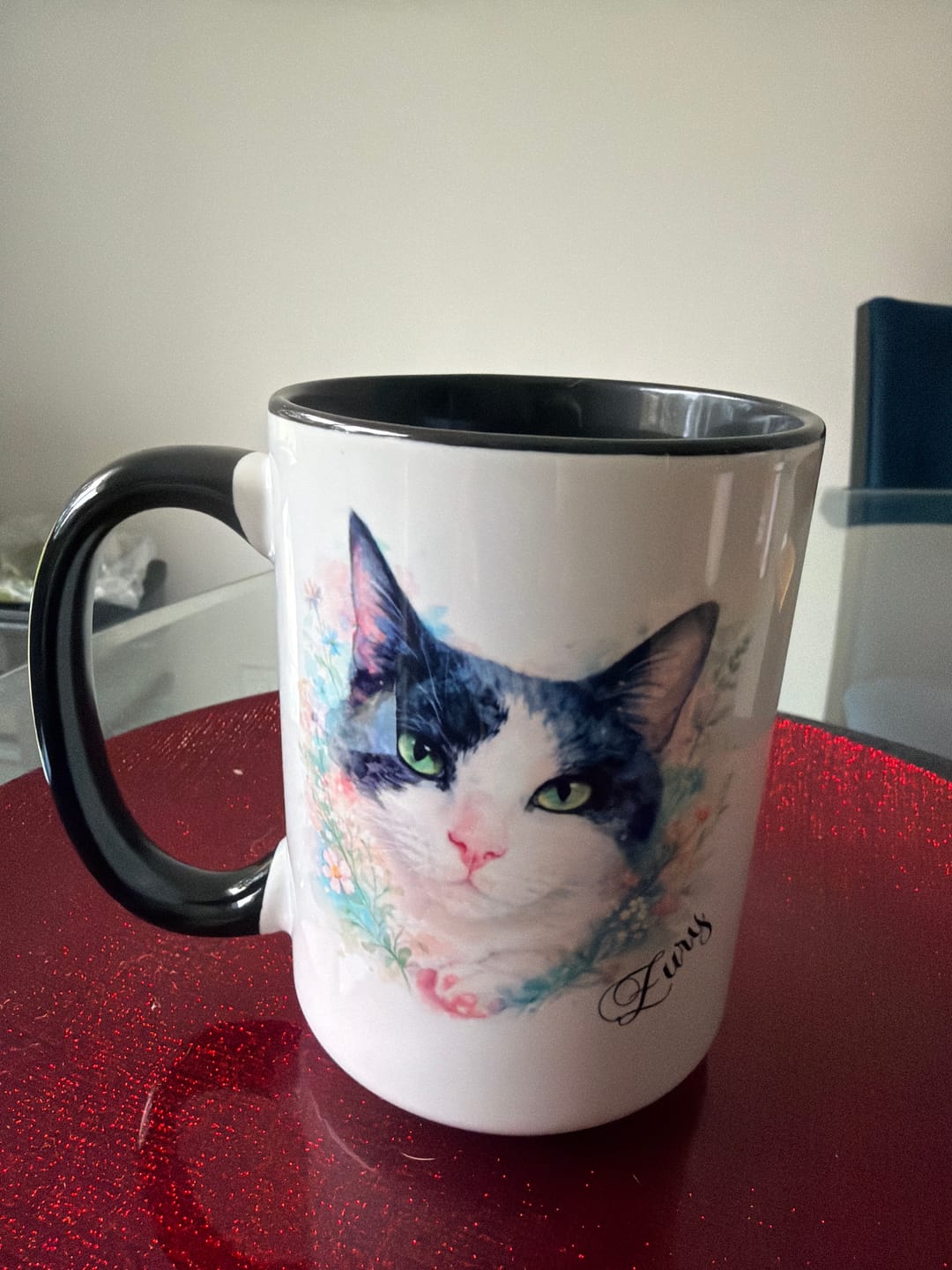 Customer photo review of Watercolor - Personalized Mug