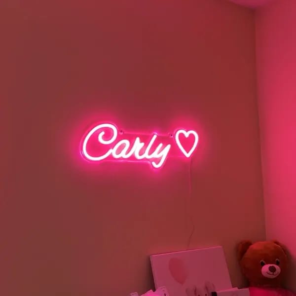 Customer photo review of Custom Neon: Carly