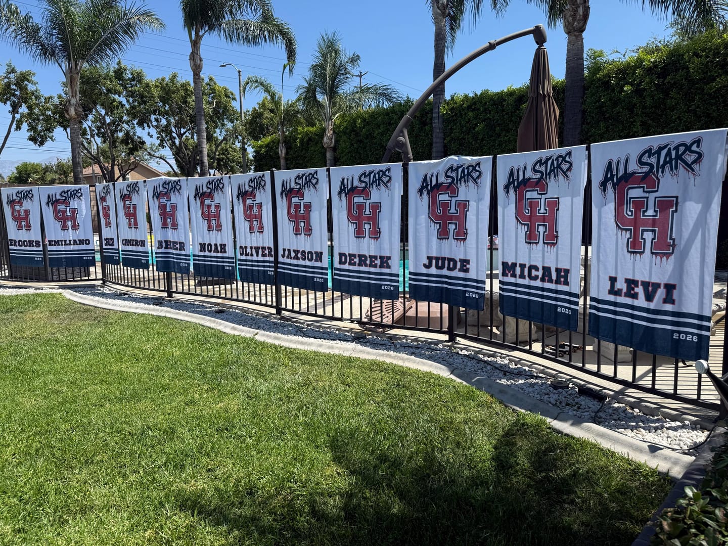 Customer photo review of Custom Sports Team Logo Towel, Personalized Gym Rally Towel