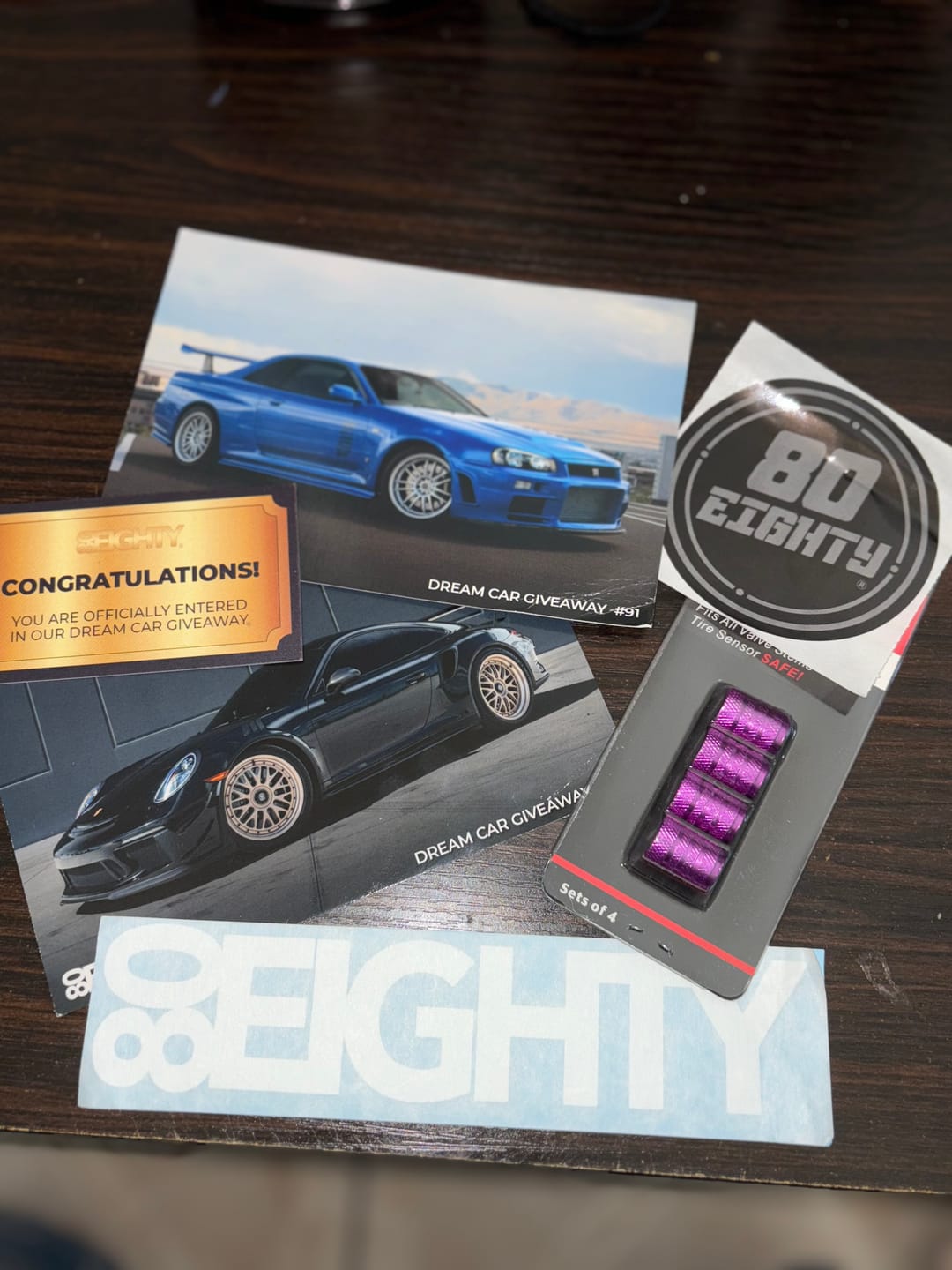 Customer photo review of 80Eighty® Purple Valve Stem Caps