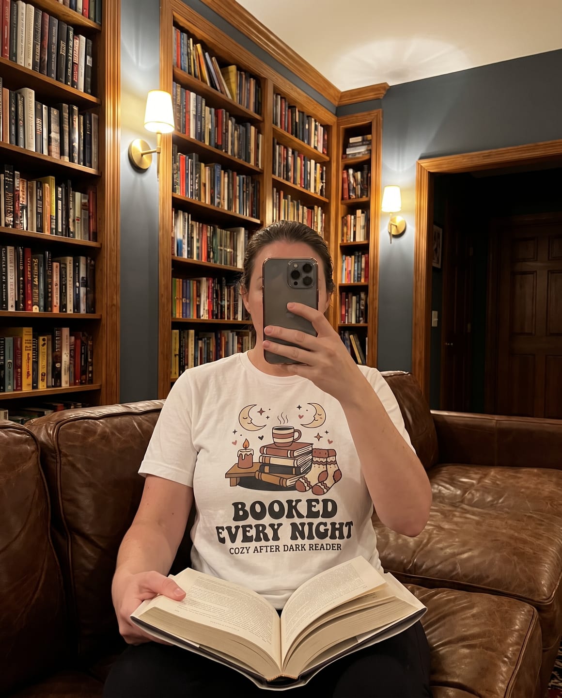 Customer photo review of Booked Every Night T-Shirt