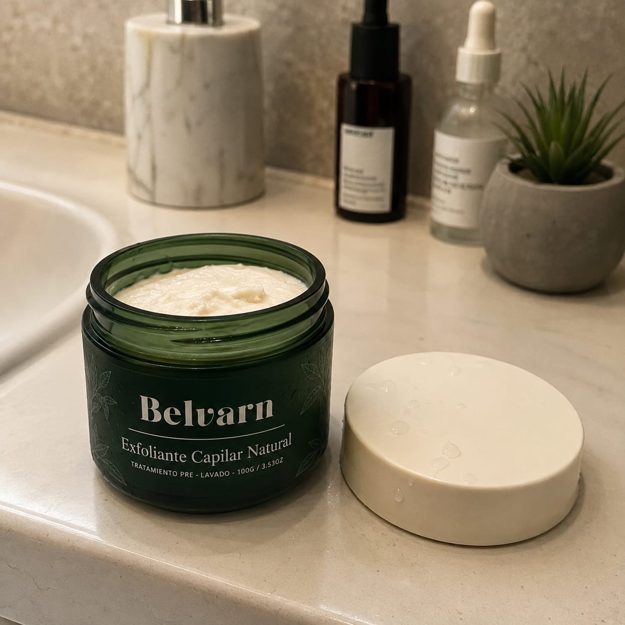 Customer photo review of Exfoliante Capilar Natural Belvarn