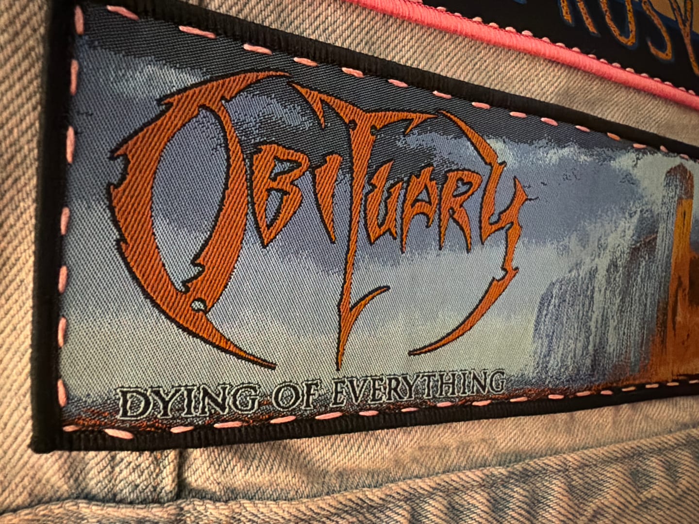 Customer photo review of Obituary - Dying of Everything - Strip Patch