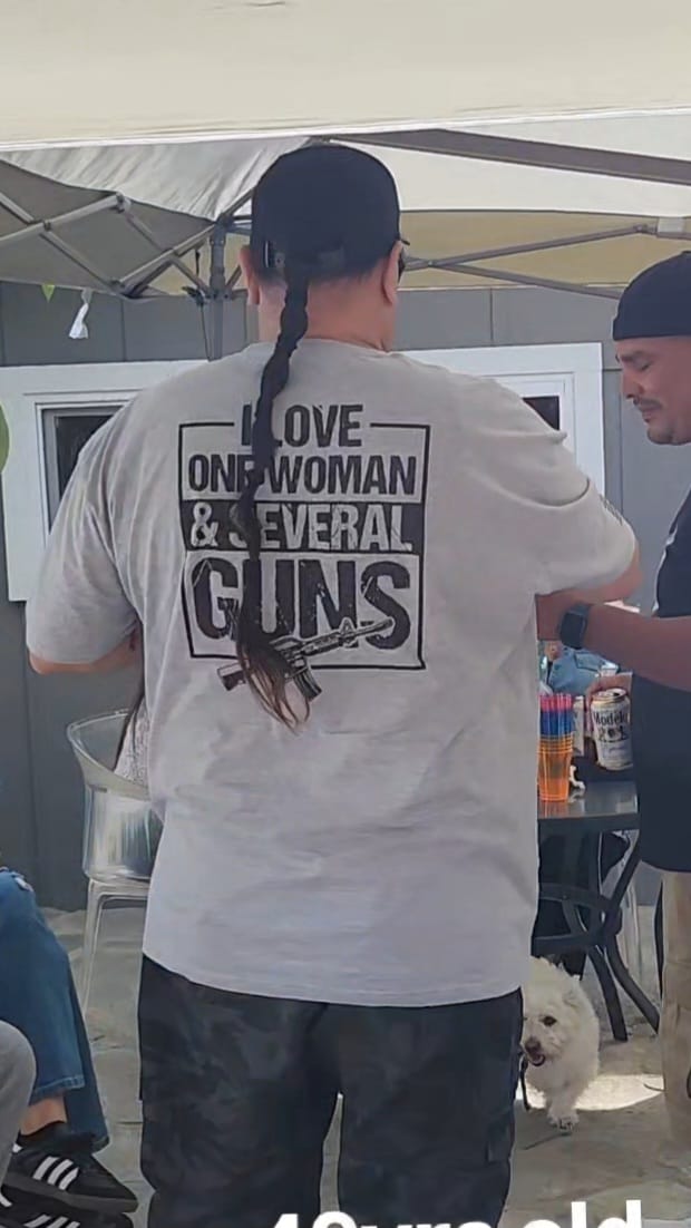 Customer photo review of I Love One Woman & Several Guns