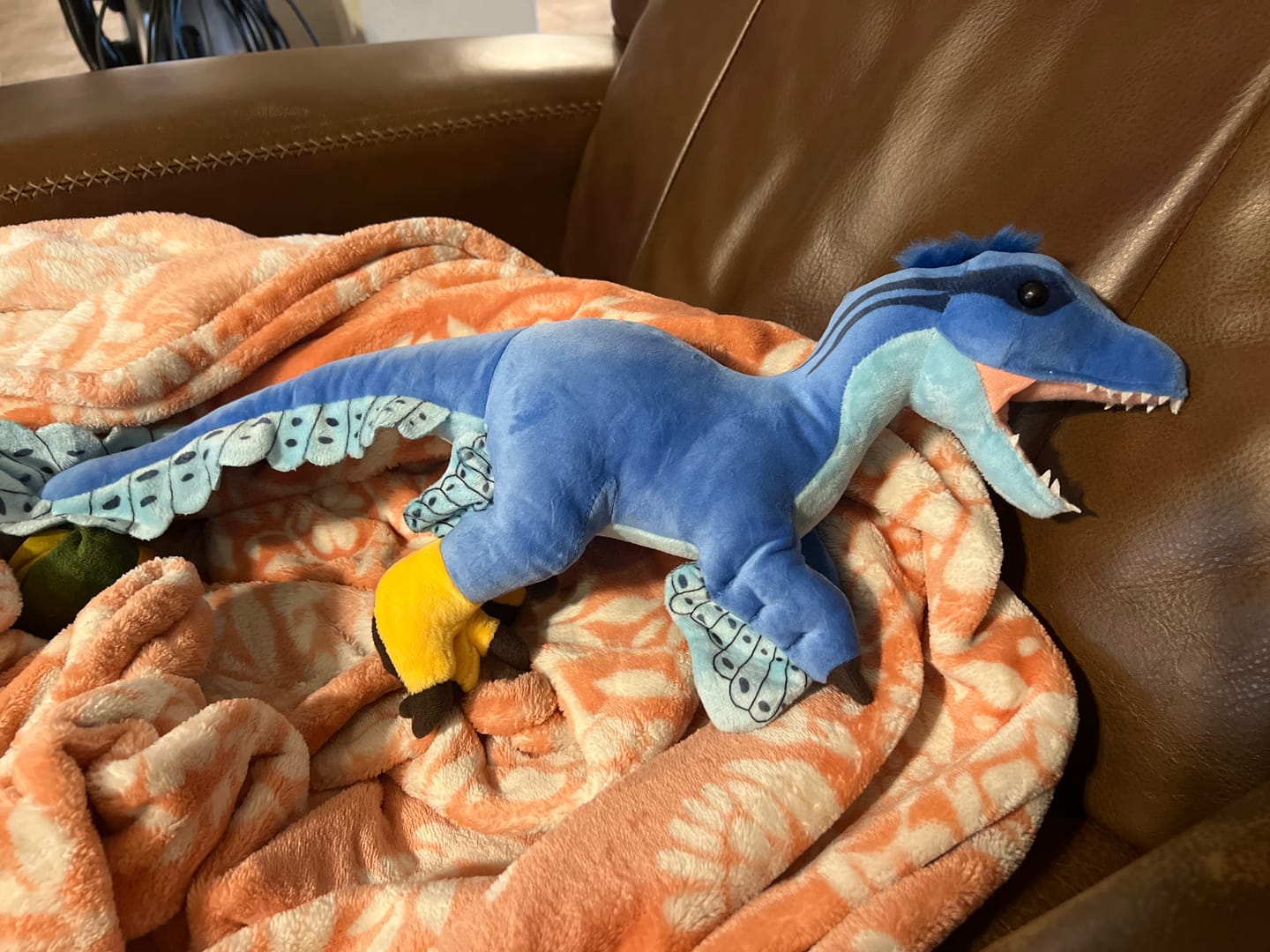 Customer photo review of Microraptor Dinosaur Soft Stuffed Plush Toy