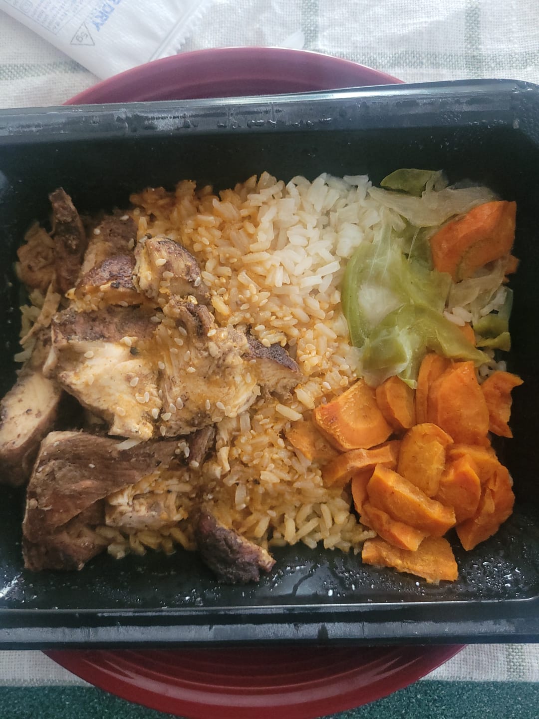Customer photo review of Korean Ginger Chicken Bowl with Caramelized Veggies