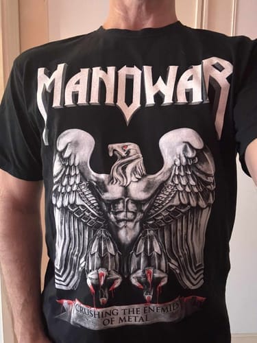 Customer photo review of MANOWAR T-SHIRT BATTLE HYMNS