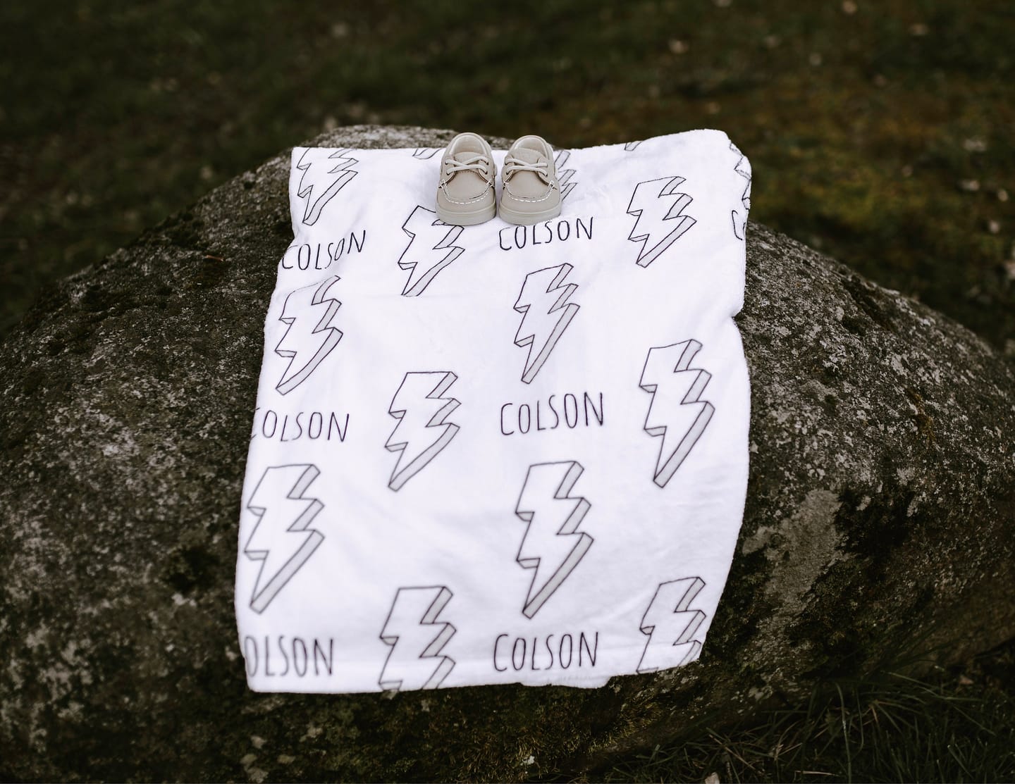 Customer photo review of Personalized Kids Minky Blanket: Custom Name, Soft Fleece or Sherpa