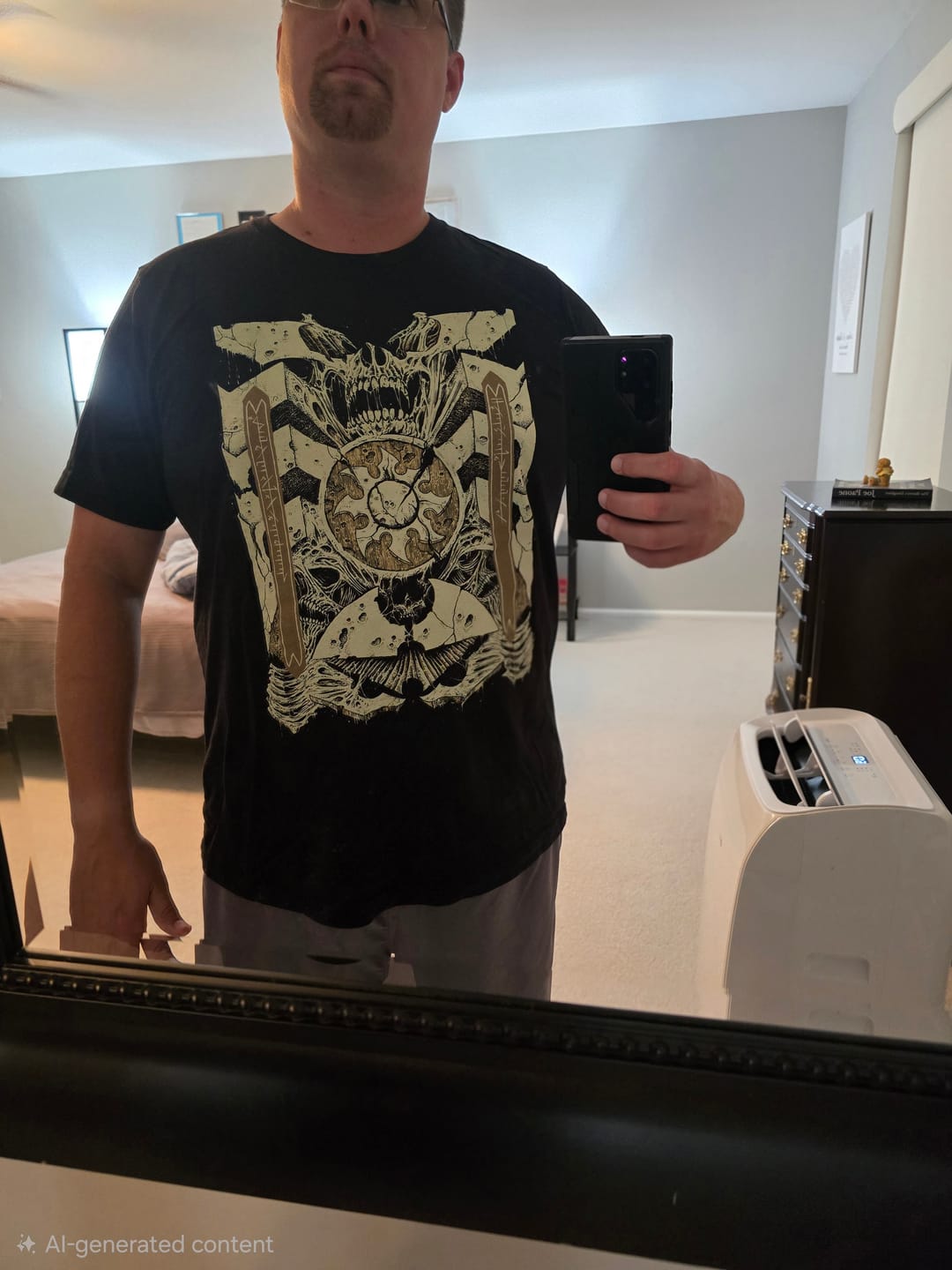 Customer photo review of White Mana Phyrexia T-Shirt