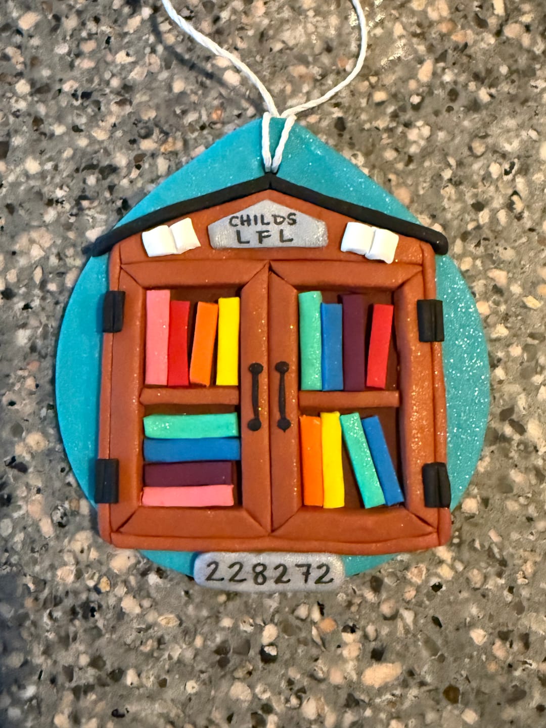 Customer photo review of Little Free Library Custom Ornament