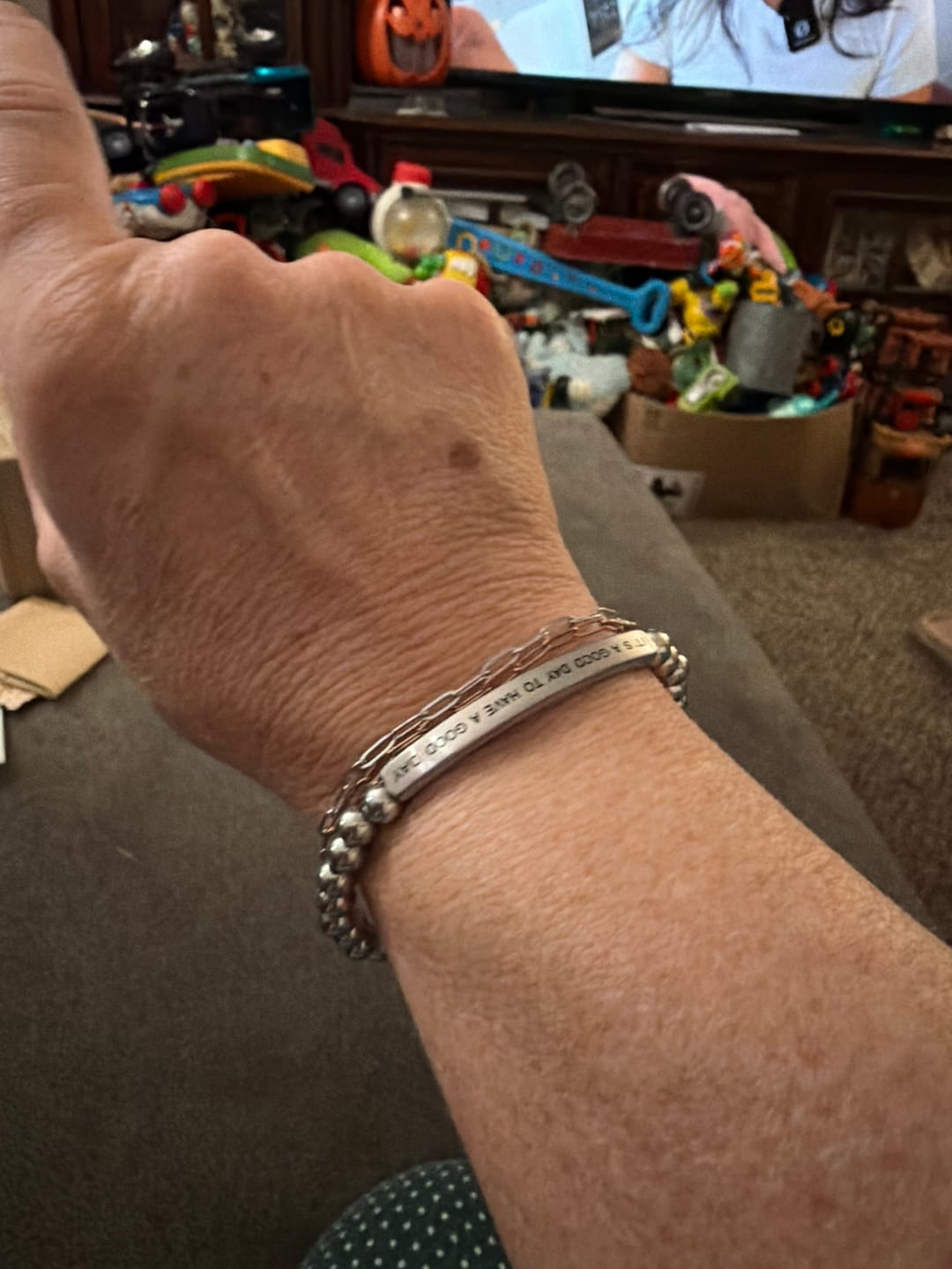 Customer photo review of DROP #6: IT'S A GOOD DAY TO HAVE A GOOD DAY - BRACELET