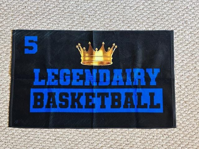 Customer photo review of Customized Team Logo Towel: Personalized Cotton Gym Towel
