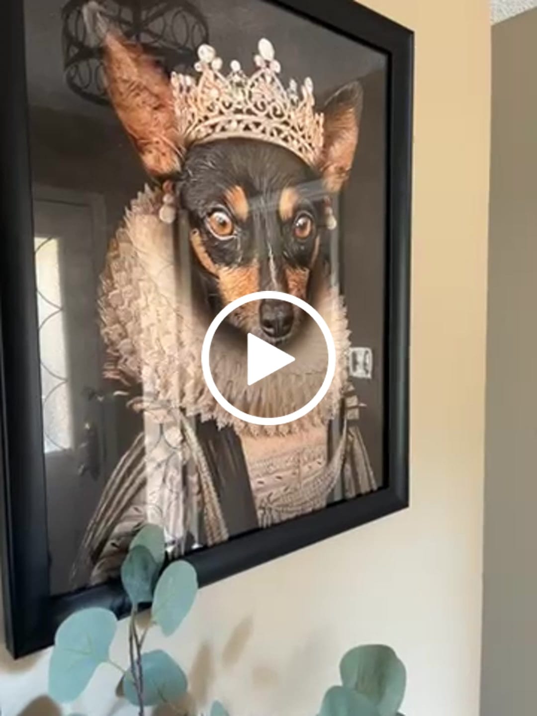 Customer video review of 'The Lady of Pearls' Personalized Pet Poster