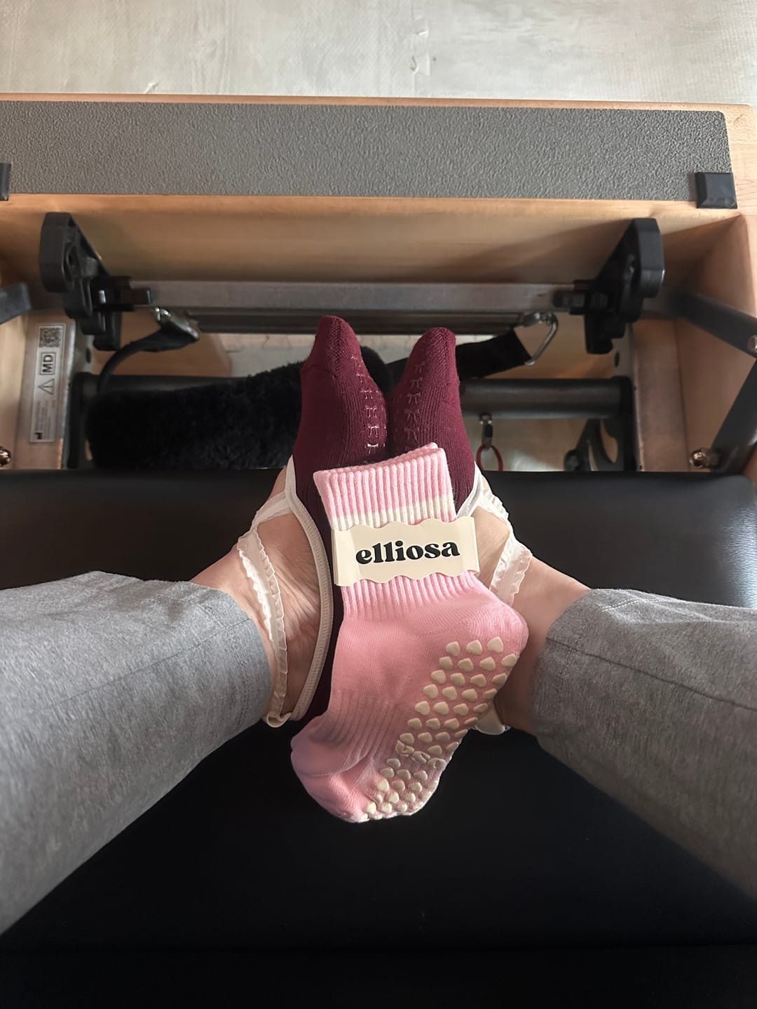 Customer photo review of Grip Stripes - Pink Cloud