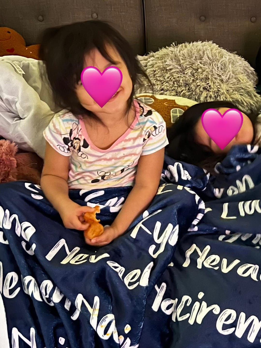 Customer photo review of Personalized Checker Design Blanket – Custom Minky or Sherpa