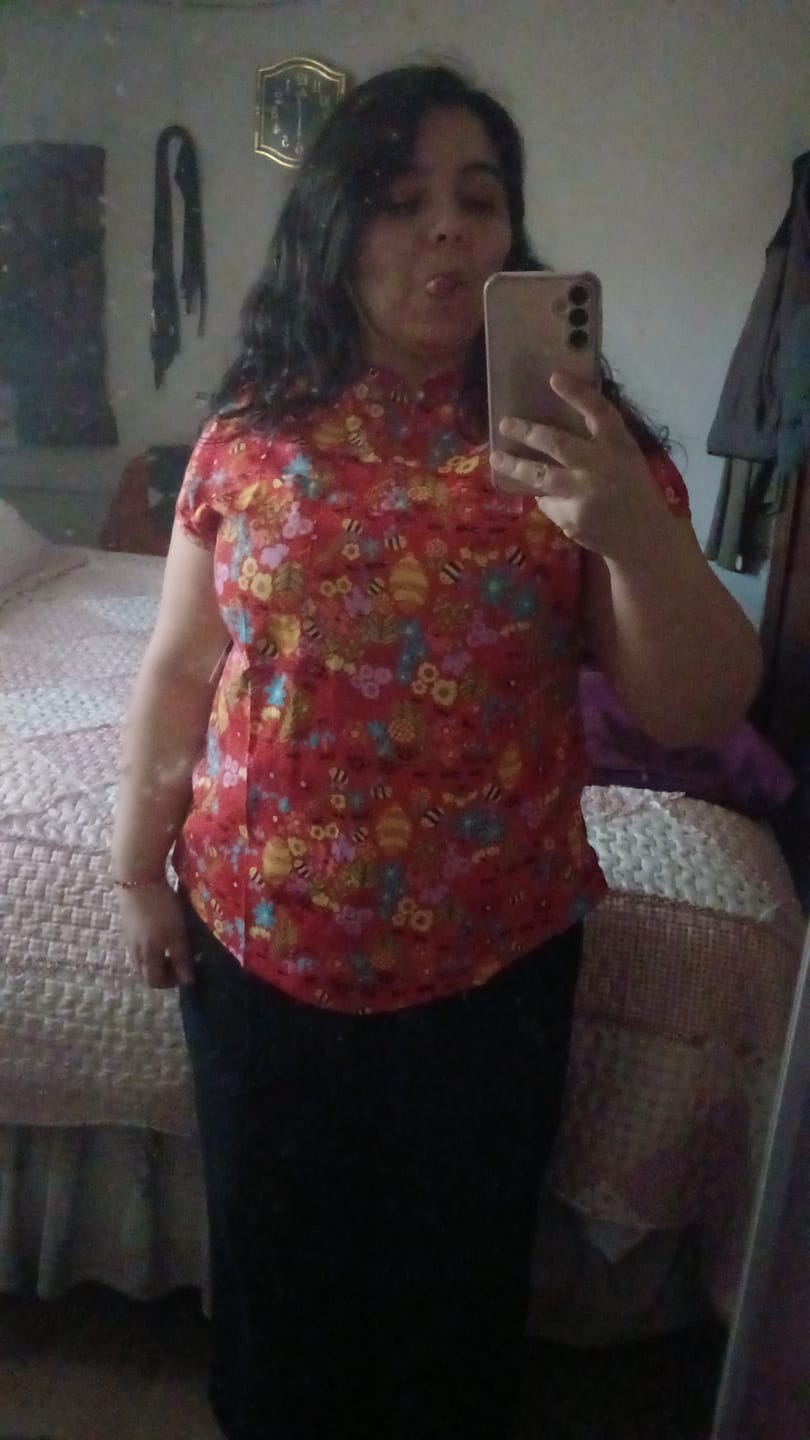 Customer photo review of Koi 1093PRA ANS Top estampado mujer