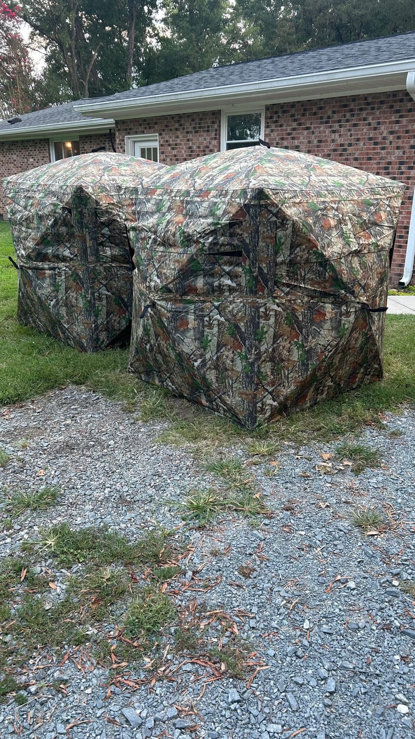 Customer photo review of FLASH SALE VisX/VisMax 270 Degree Ground Blind | See-Through Duck Blind & Portable Pop-Up Deer Blind | Camouflage Hunting Blinds & Best Budget Ground Options