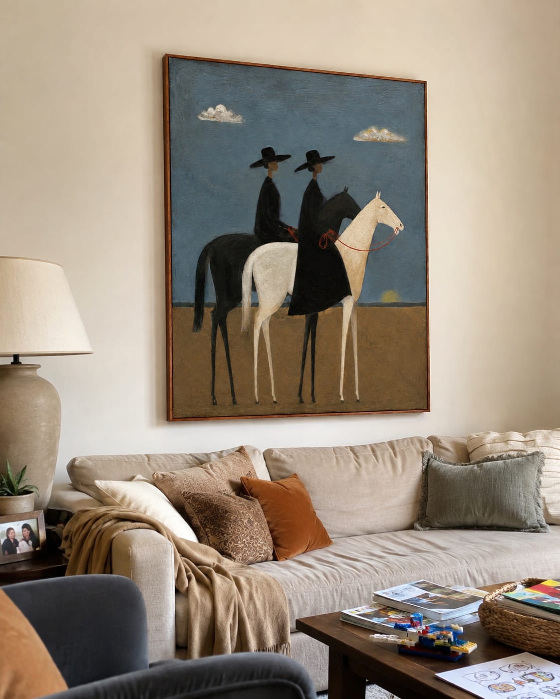 Customer photo review of Silent Horizon Riders-Horse Painting
