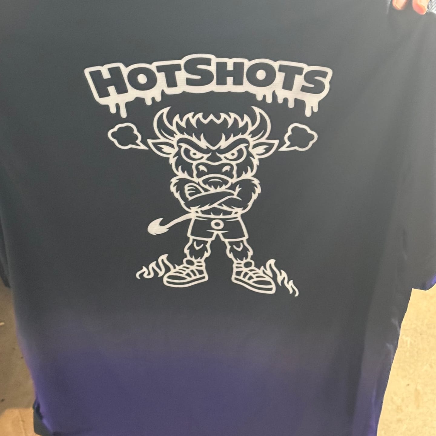 Customer photo review of Custom T-shirt Black Purple Purple Gradient Fashion Reversible Lightweight