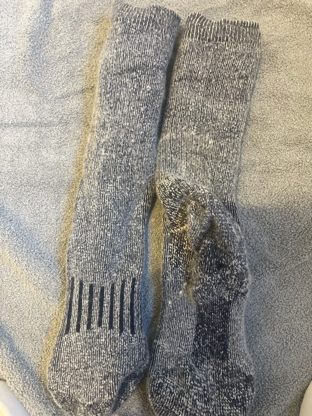 Customer photo review of Premium Alpaca Wool Socks