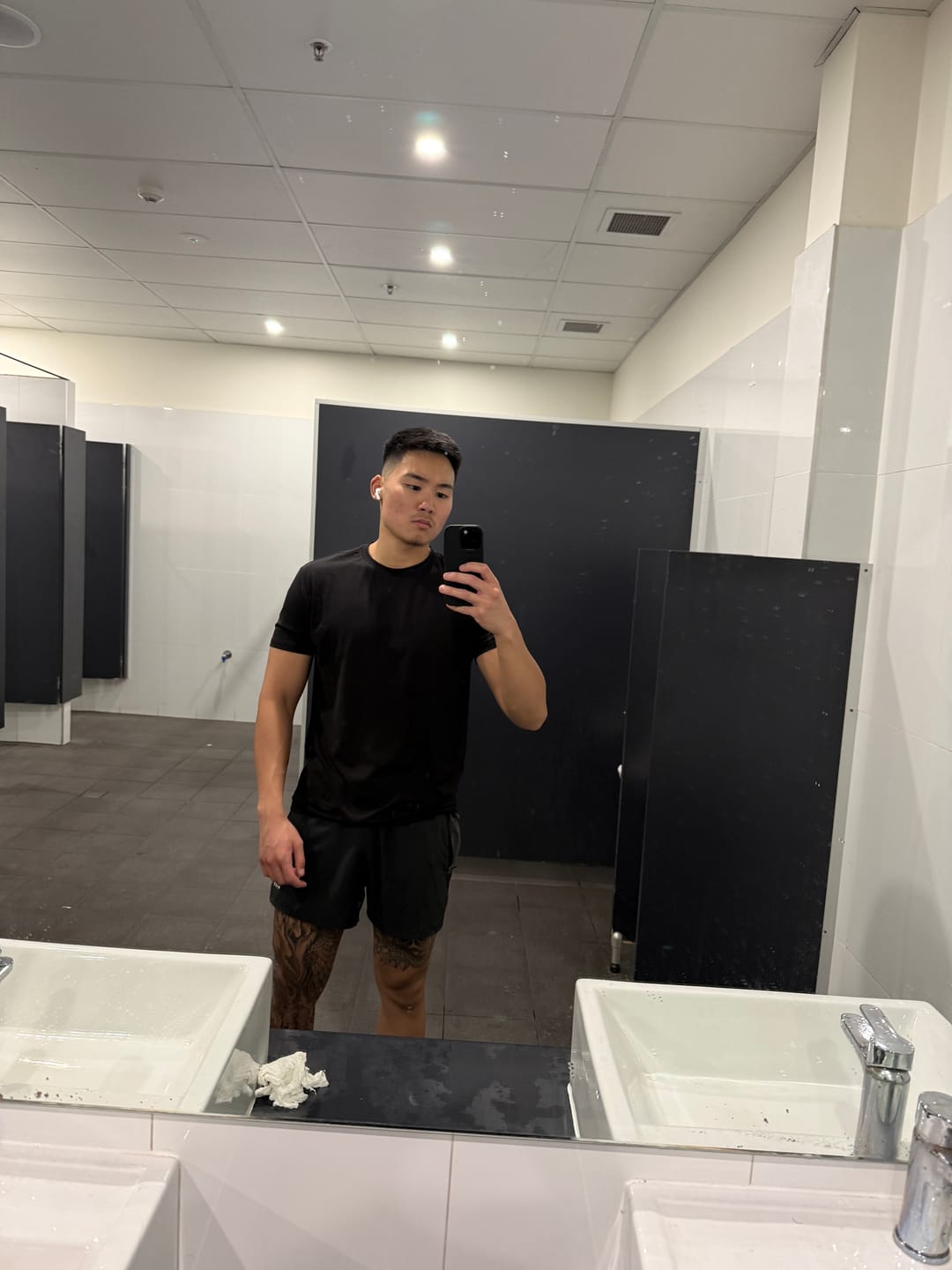 Customer photo review of Fitted Tee - Black