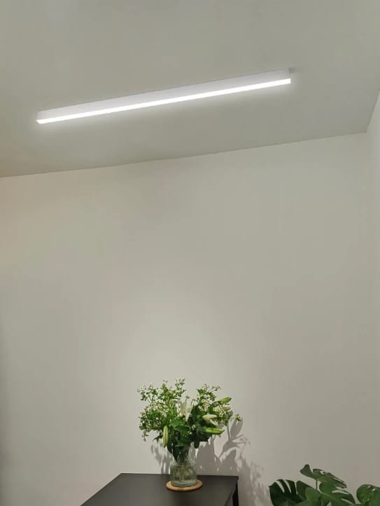 Customer photo review of Ceiling Light, Linear LED Strip, 48-Inch Flush Mount, Acrylic Diffuser
