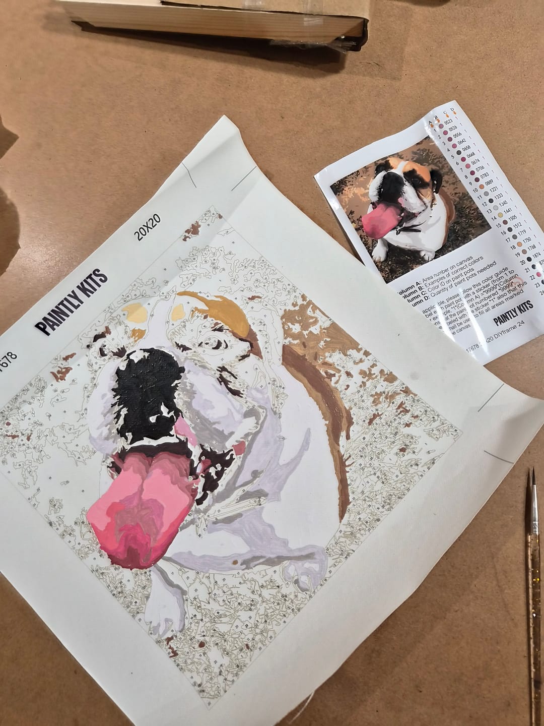 Customer photo review of Custom Paint by Numbers