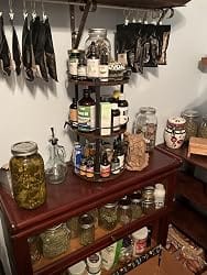 Customer photo review of 3-Tier Rotating Spice Rack Organizer – Carbon Steel 360° Turntable, Countertop Kitchen Storage