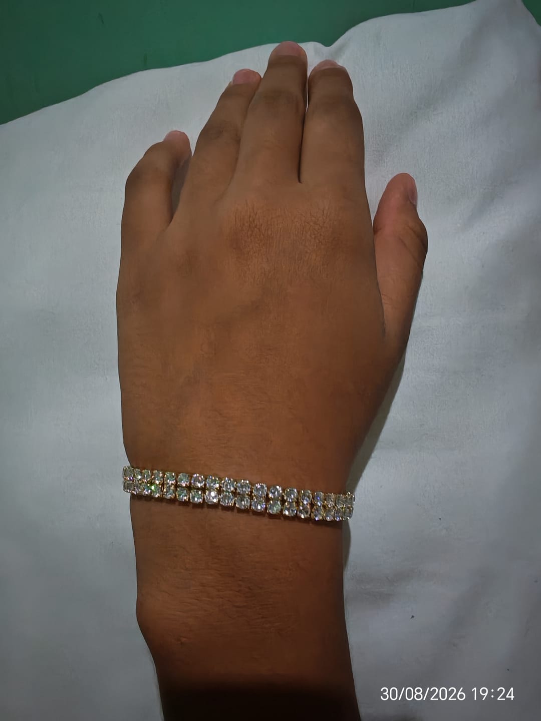 Customer photo review of Pulsera Acero 💎 Tennis Bracelet Plateada