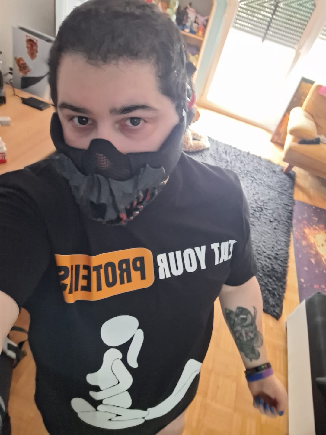 Customer photo review of Eat Your Proteins Shirt