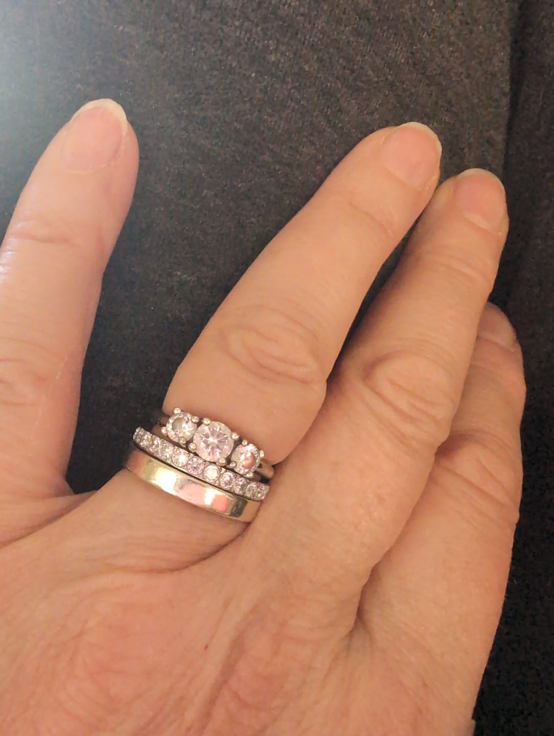 Customer photo review of Eternity Band Ring