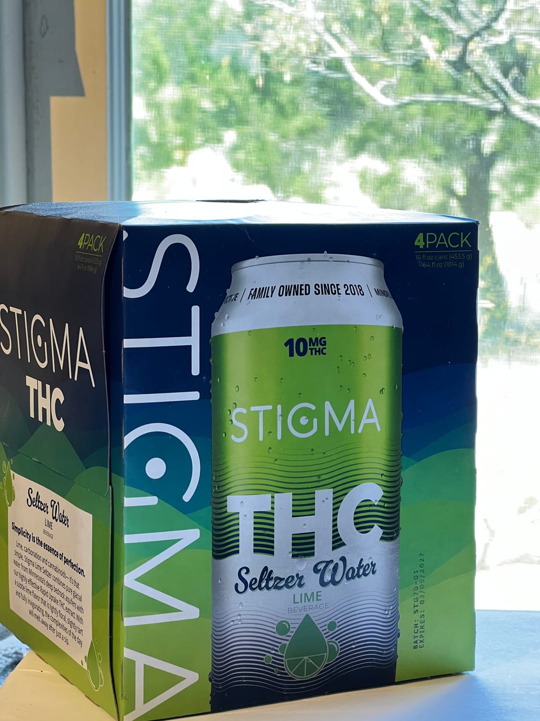 Customer photo review of 10mg THC Lime Seltzer Water (16oz)