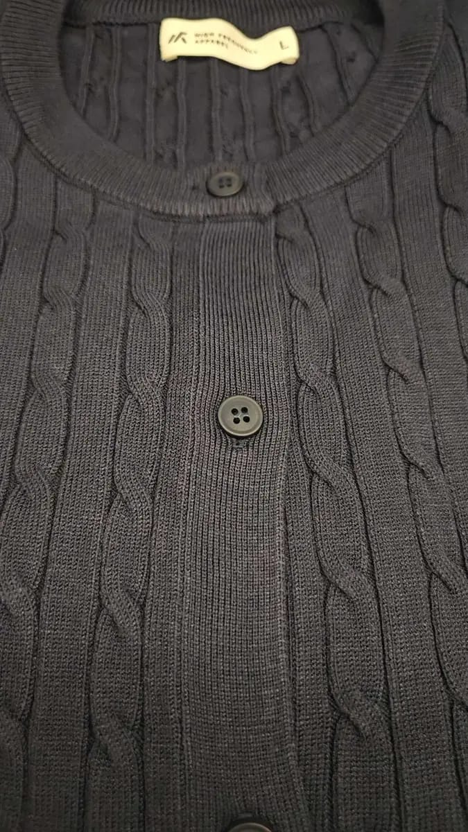 Customer photo review of Cable Knitted Cardigan