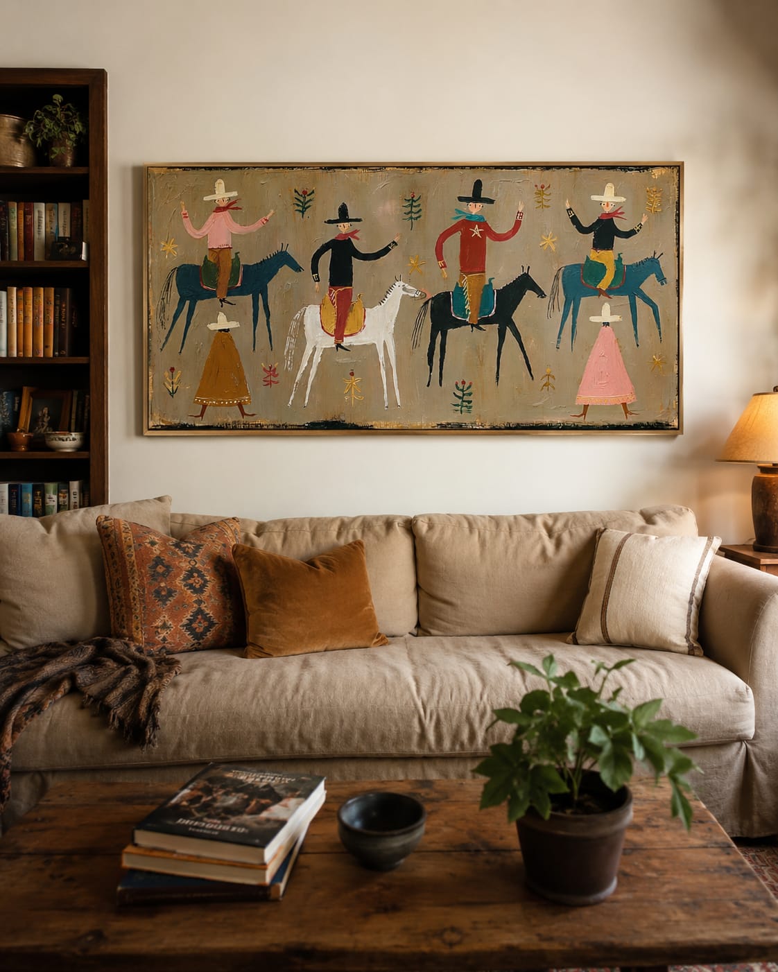 Customer photo review of Prairie Folk-Western Riders and Horses Painting