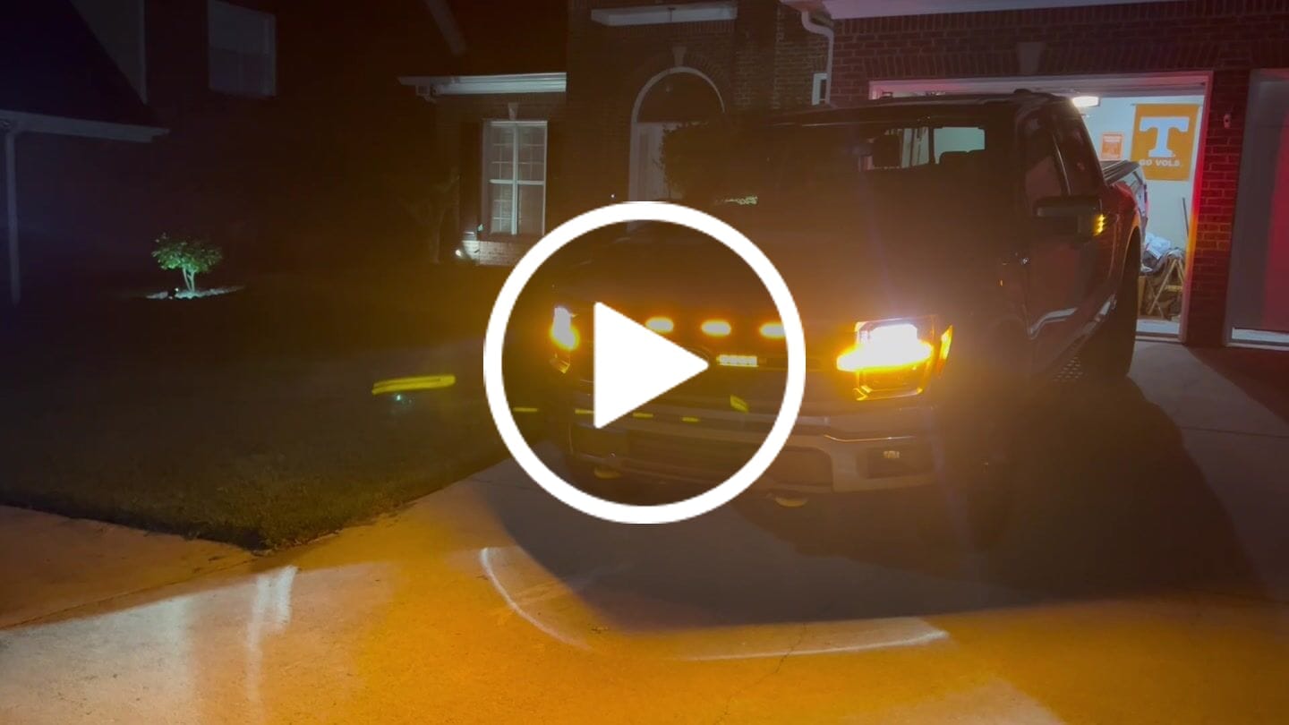 Customer video review of Smoked LED Amber Lights w/ Sequential Turn Signal For 24+ Ford F150 Tremor