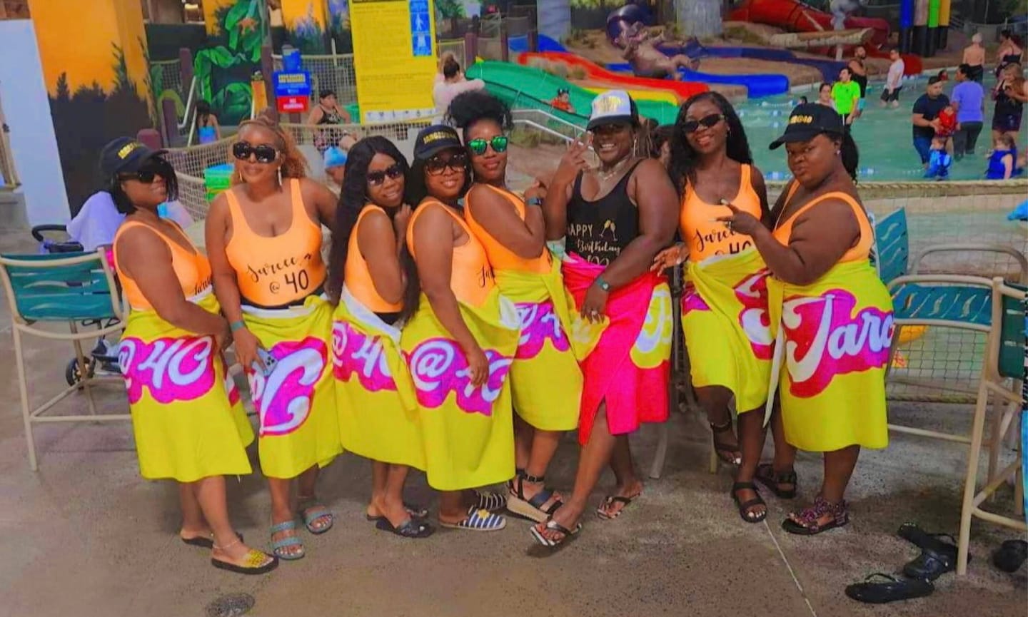 Customer photo review of Personalized Retro Beach Towel: Custom Name, Vacation Gift