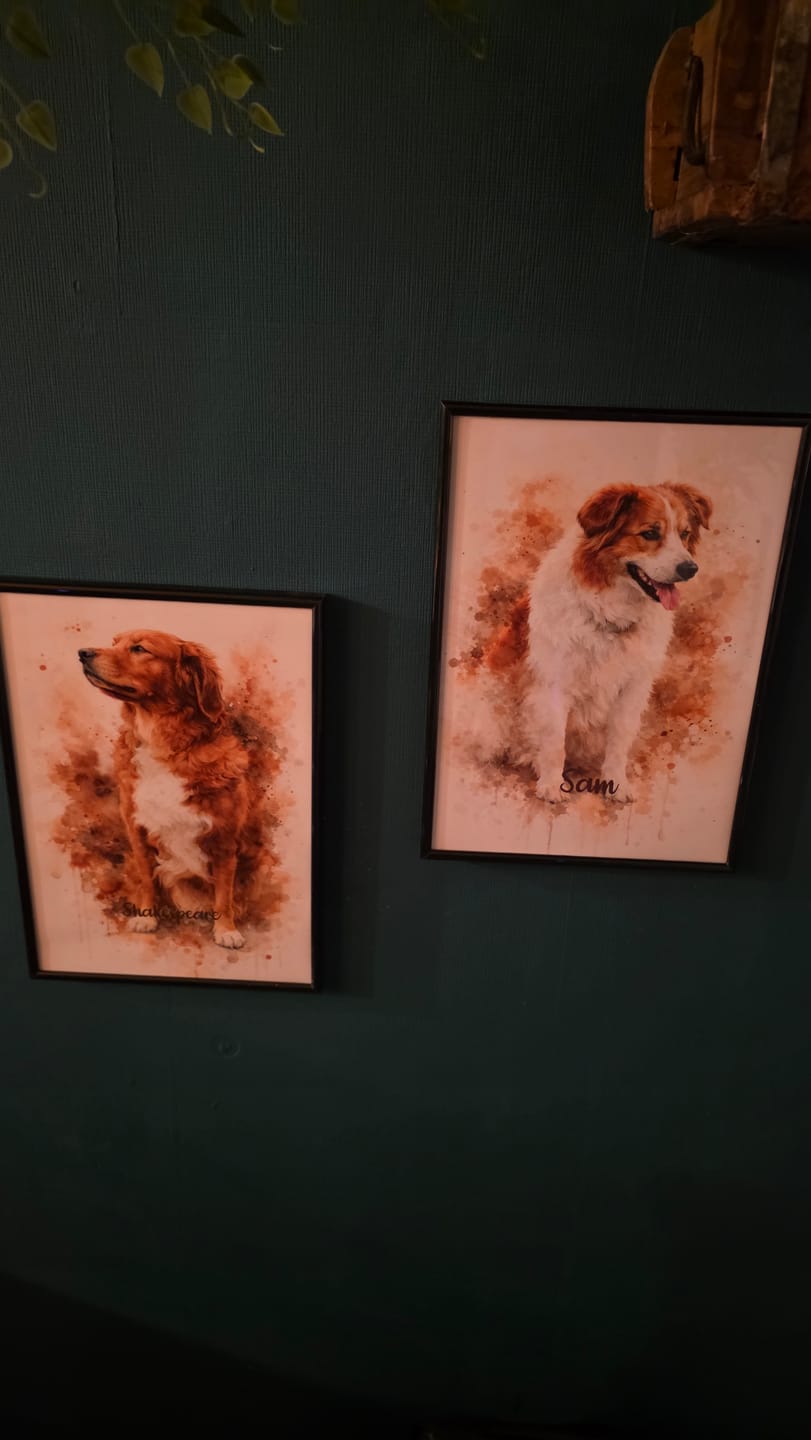 Customer photo review of Personalisiertes Poster - Aquarell Realistisches Porträt