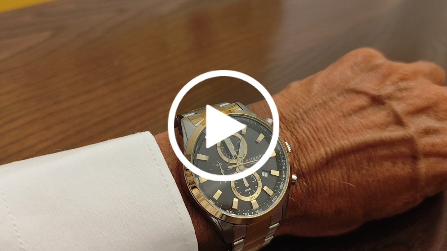 Customer video review of Curren Monte Carlo® orologio uomo acciaio